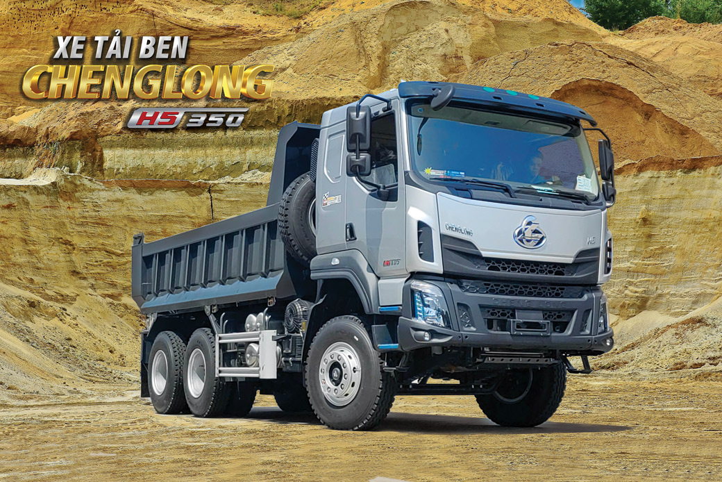 XE TẢI BEN CHENGLONG 6X4 350HP - THÙNG HYUNDAI